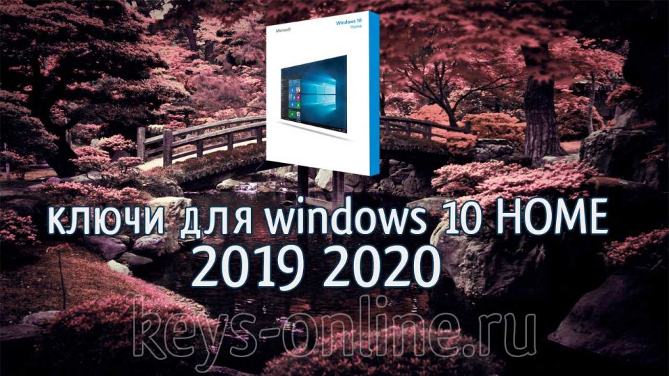Лицензионные ключи для Windows 10 home / Домашняя [2022 – 2023]