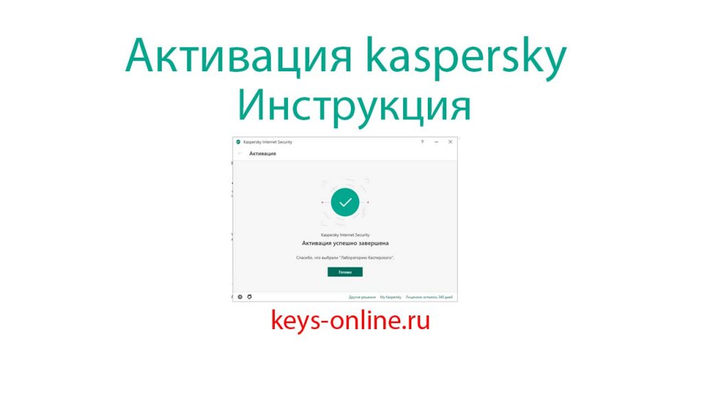 Активация Kaspersky internet security total security anti-virus инструкция